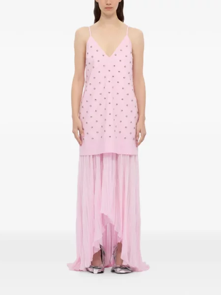 Rochie Msgm asimetrică cu tepi roz