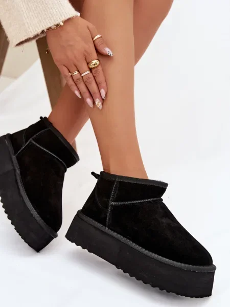 Botine Boto din piele negru