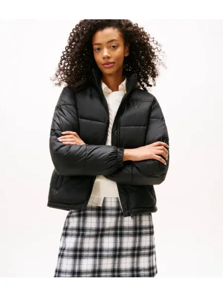 Tommy Jeans Geacă | Relaxed fit negru