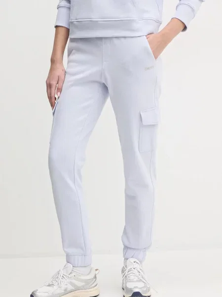 Dkny spodnie dresowe niebieskie