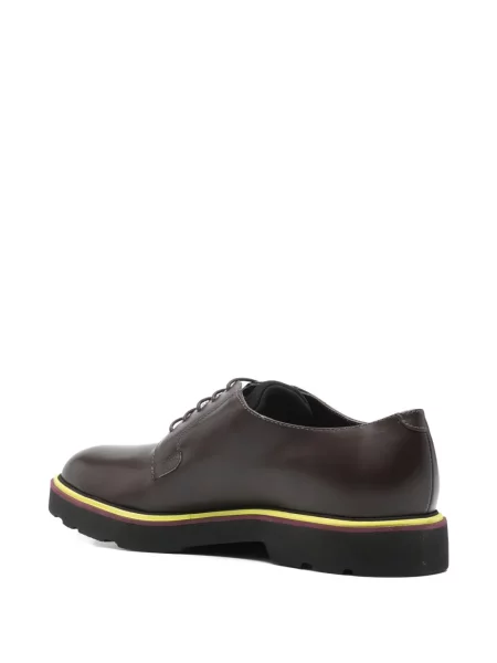 Pantofi derby Paul Smith cu șireturi din piele maro