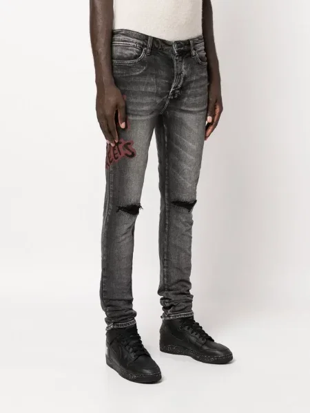Liesas skinny fit džinsai Ksubi pilka