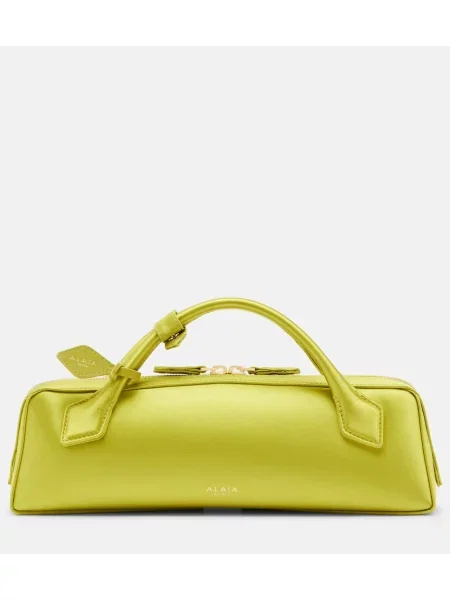 Satenska pisemska torbica Alaia zelena