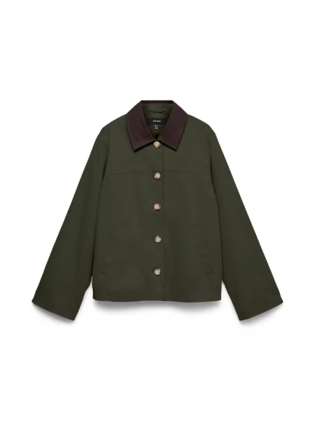 VERO MODA Geacă de primăvară-toamnă VMChelseapolly pin verde