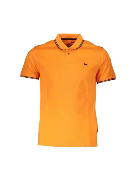 Koszulka polo Harmont & Blaine biznesowa pomarańczowa