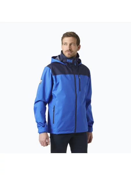 Мъжко ветроходно яке Helly Hansen Crew Hooded cobalt синьо