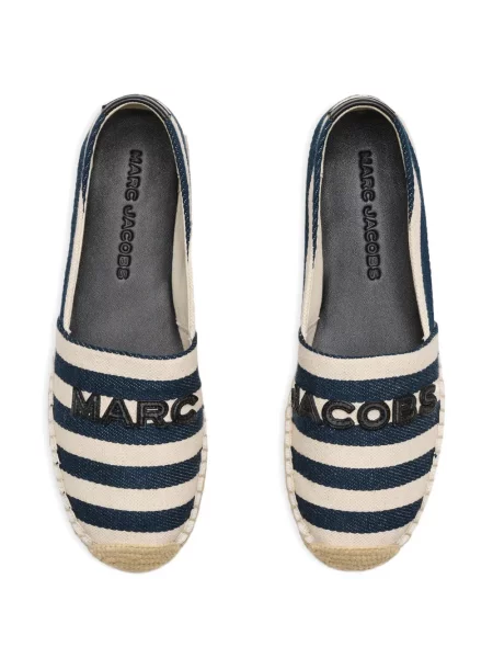 Espadrile Marc Jacobs cu dungi din canvas albastru