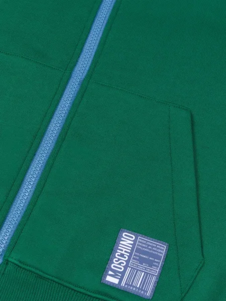 Bluza z kapturem dziecięca Moschino zielona
