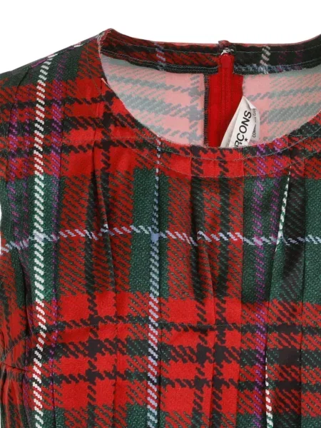 Vestă Comme Des Garçons în carouri roșu