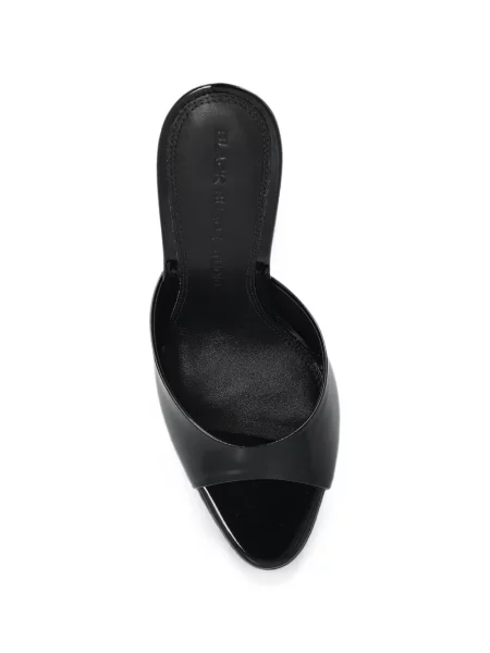 Sandale Black Suede Studio din piele de căprioară negru
