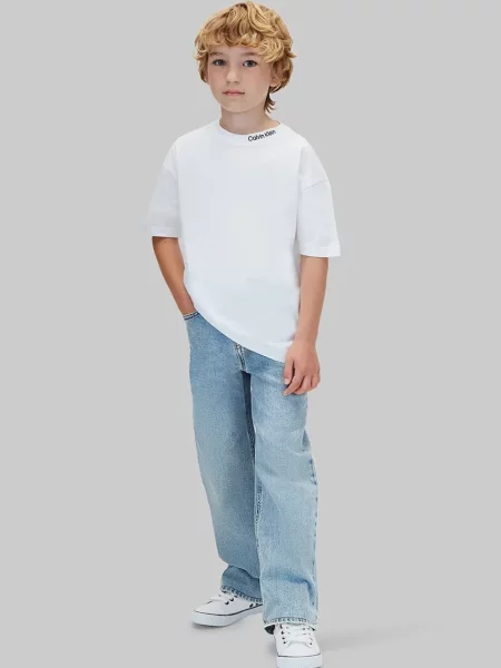 Calvin Klein Jeans тениска за деца от 2 броя бяло