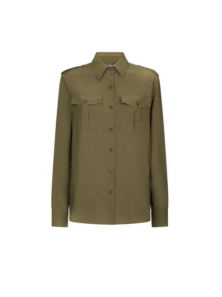 Koszulka Dondup z długim rękawem khaki