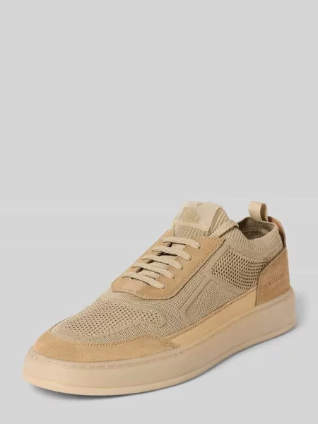 Sneakersy z detal z logo Bullboxer beżowe