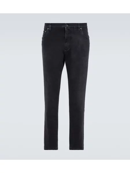 Ravne kavbojke Dolce&gabbana modra