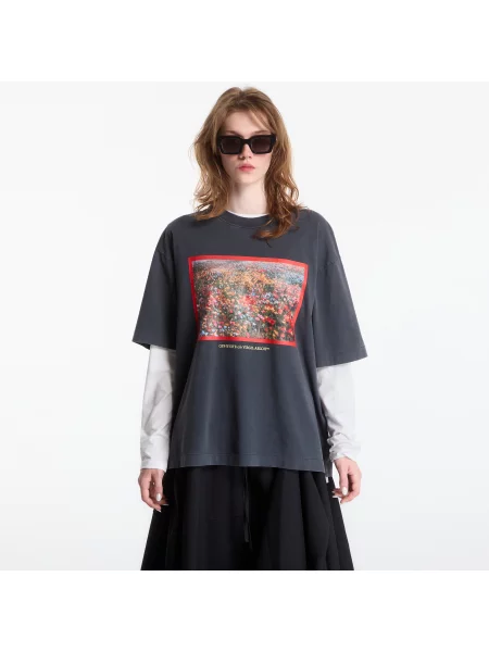 Футболка Off-white в цветочек белая