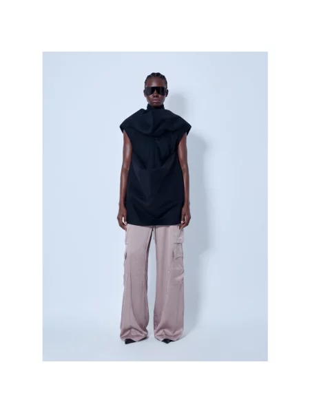 Top Rick Owens wełniany czarny