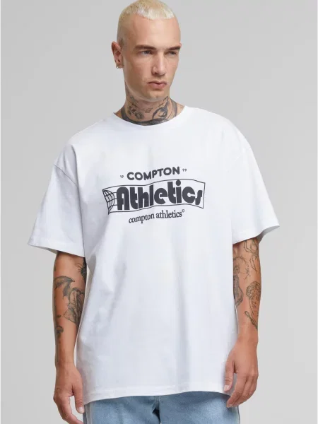 Tricou sport Mister Tee alb