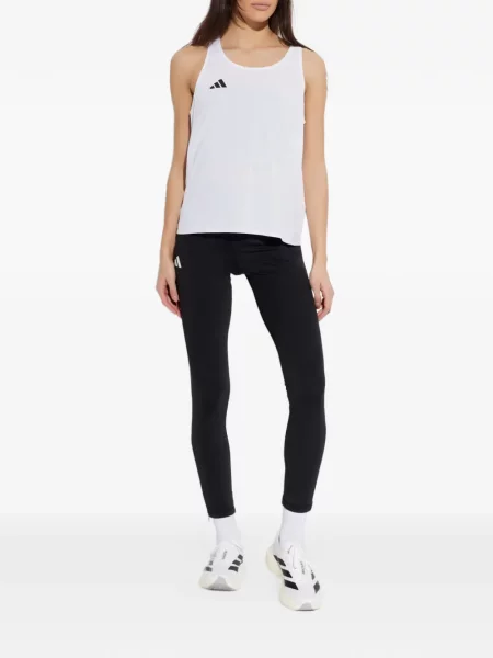 Ριγέ τένις μπλούζα Adidas με αυτόγραφο μαύρο