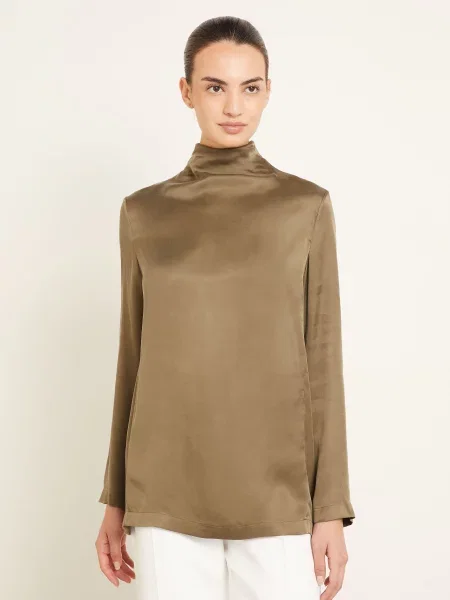 Gauchere Tričko S Dlouhým Rukávem tmavě hnědá