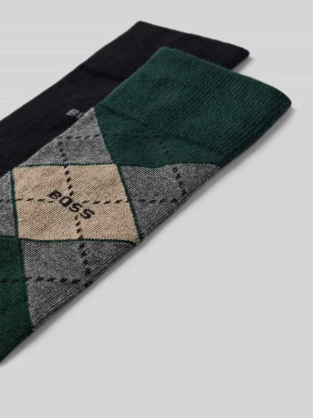 Skarpety z mieszanki bawełny w zestawie 2 szt. model ARGYLE' Boss