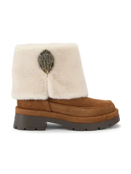 Kurt Geiger London členkové čižmy dámske semišové Blighty Cozy Ankle Boot hnedá