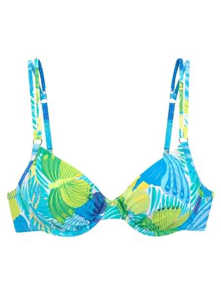 SUNSEEKER Sutien costum de baie albastru / verde alb