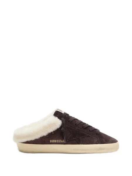 Κιλότα Golden Goose σουέτ καφέ