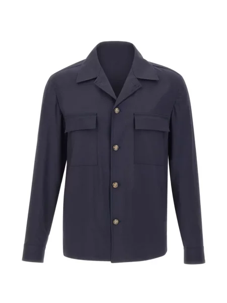 Вълнено пухено яке Barba синьо