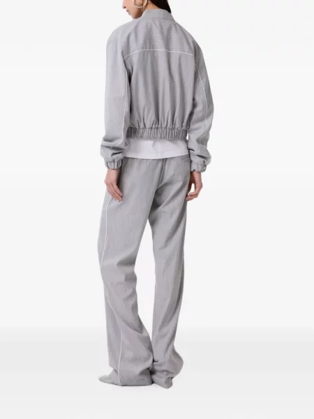 Pantaloni Gaëlle Paris cu cordon gri