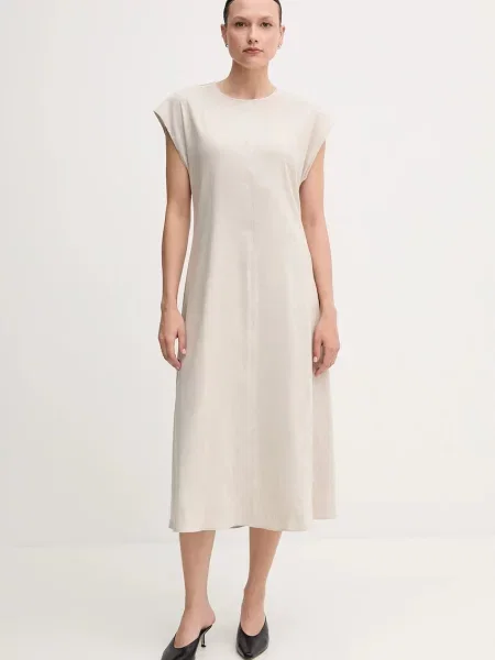 Calvin Klein rochie din in bej