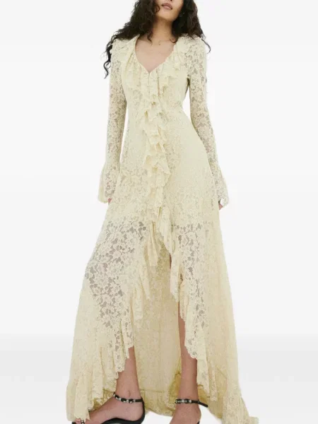 Rochie De La Vali cu volane din dantelă