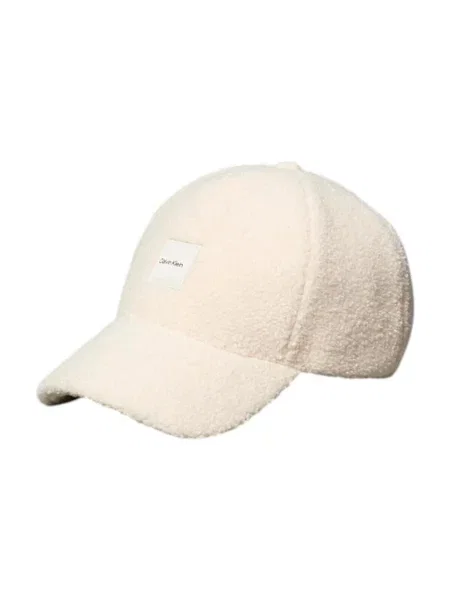 Șapcă Calvin Klein din fleece bej