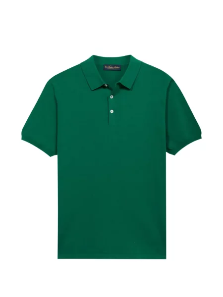 Tricou polo Brooks Brothers scurt verde