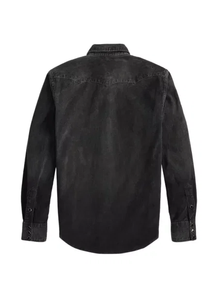 Samt košulja Ralph Lauren Rrl crna
