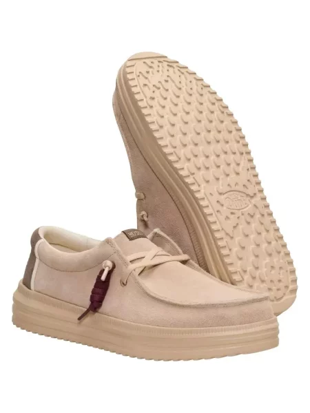 HeyDude Mokasyny Rev Suede beżowe