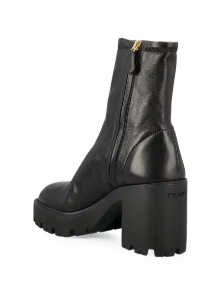 Botine Prada din piele negru