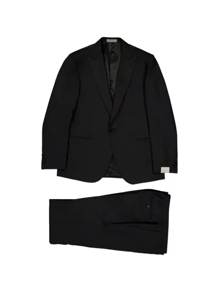 Costum Corneliani de lână cu rever gri