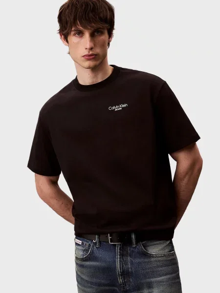 Футболка Calvin Klein Jeans з принтом чорна