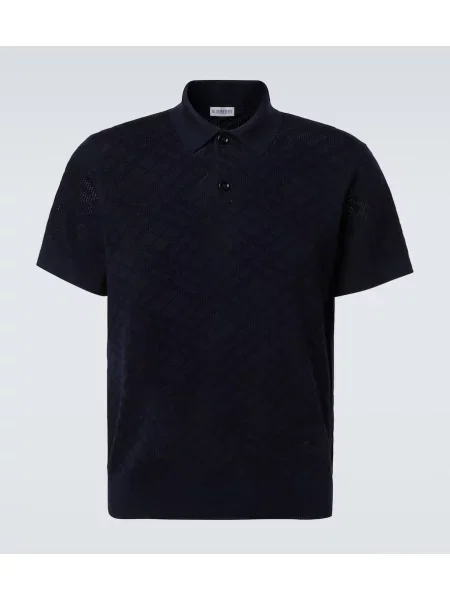 Polo Burberry de lână albastru