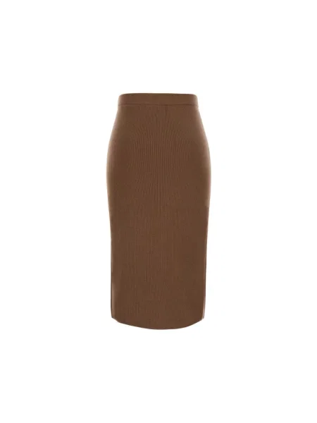 Spódnica midi Max Mara brązowa