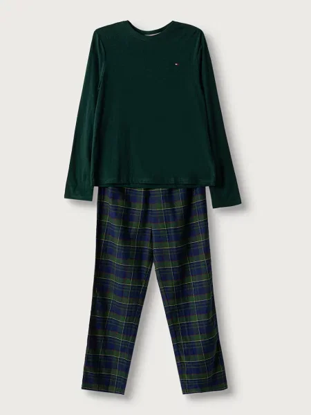 Tommy Hilfiger dvojdielne pyžamo detské zelená