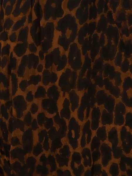 Raštuotas ilgas sijonas Mes Demoiselles leopardinis ruda