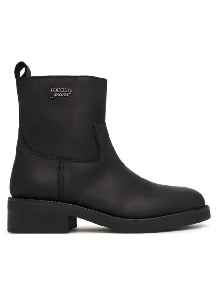 Polokozačky Tommy Jeans černé