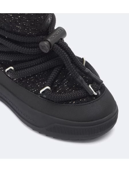 Bouclé botine Moncler negru