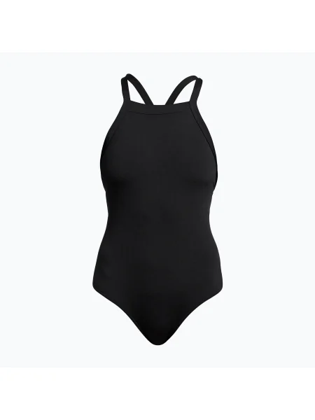 Női egyrészes fürdőruha Funkita Sky Hi One Piece még mindig fekete. Méret: 10 fekete