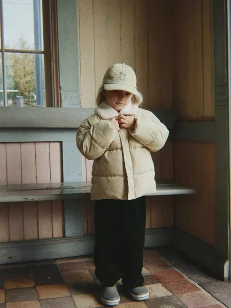 Konges Sløjd стьобана куртка дитяча ALPI COLLAR JACKET GRS