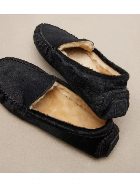 Pantofi loafer The Row negru
