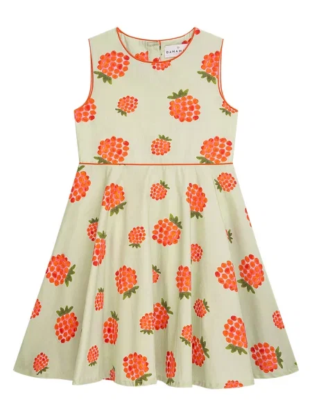 Danamade Rochie DVIOLA verde / verde mentă roșu
