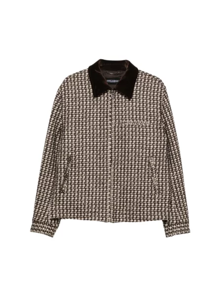Kurtka Dolce And Gabbana w pepitkę brązowa