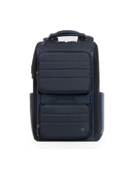 Torba na laptopa Piquadro skórzana wodoszczelna niebieska